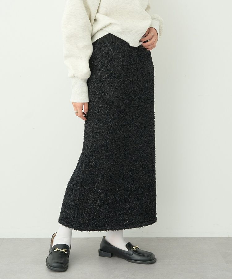 earth music&ecology「ラメニットナロースカート」|タイト|