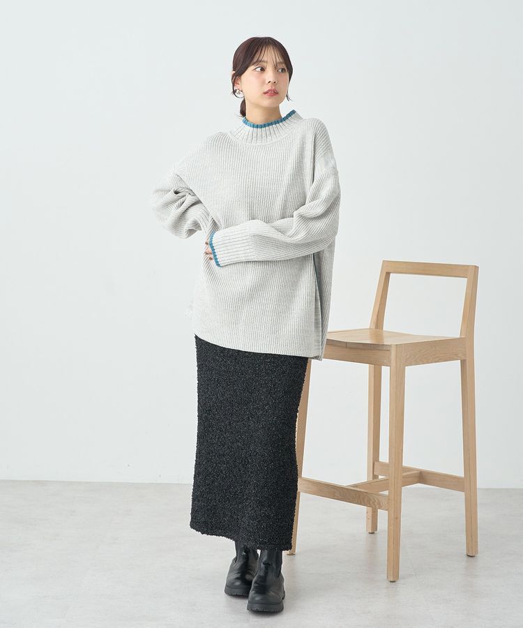 earth music&ecology「ラメニットナロースカート」|タイト|