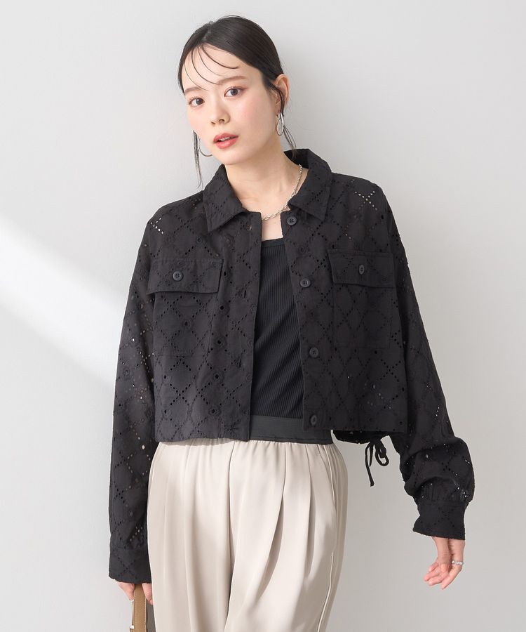 earth music&ecology「レースブルゾン」|ブルゾン・スタジャン|