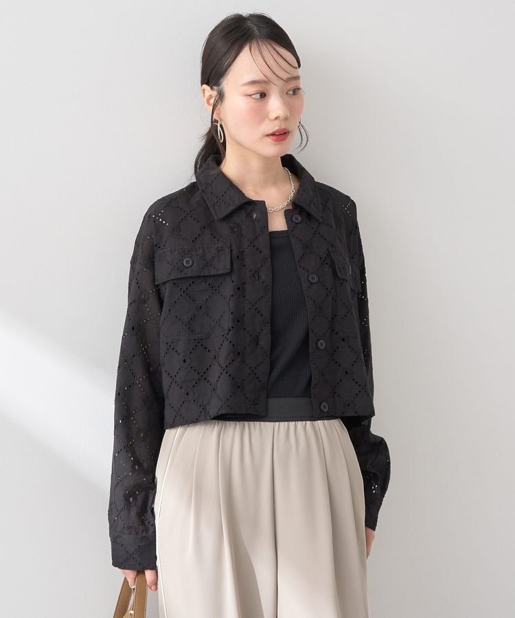 earth music&ecology「レースブルゾン」|ブルゾン・スタジャン|