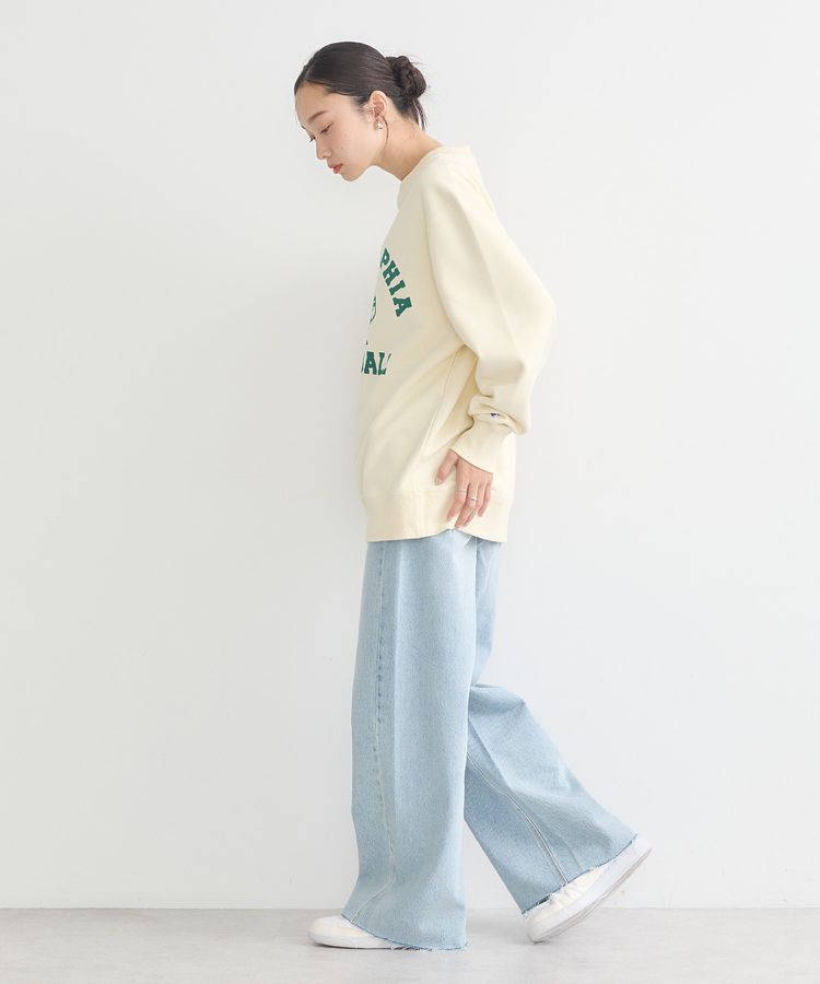 earth music&ecology「チャンピオン　emaeプリント裏毛プルオーバー」|スウェット・ジャージ|