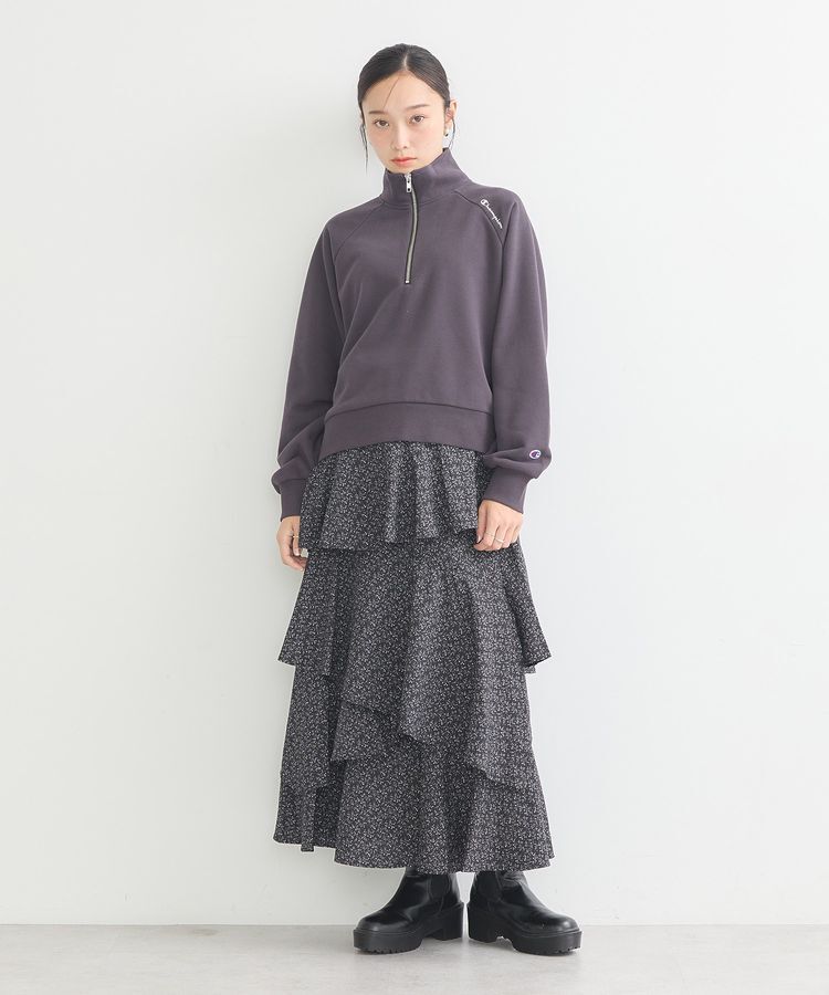 earth music&ecology「チャンピオン　emaeハーフジップ裏毛プルオーバー」|スウェット・ジャージ|