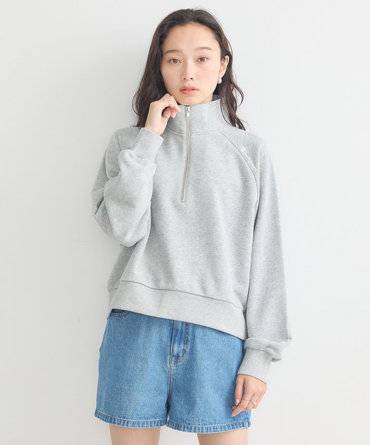 earth music&ecology「チャンピオン　emaeハーフジップ裏毛プルオーバー」|スウェット・ジャージ|