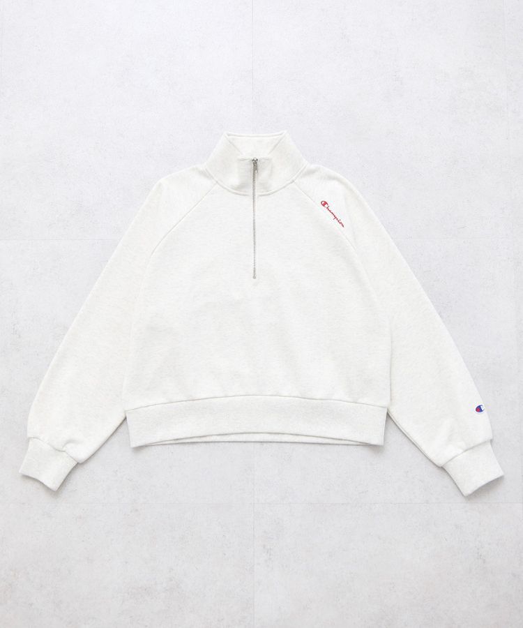 earth music&ecology「チャンピオン　emaeハーフジップ裏毛プルオーバー」|スウェット・ジャージ|