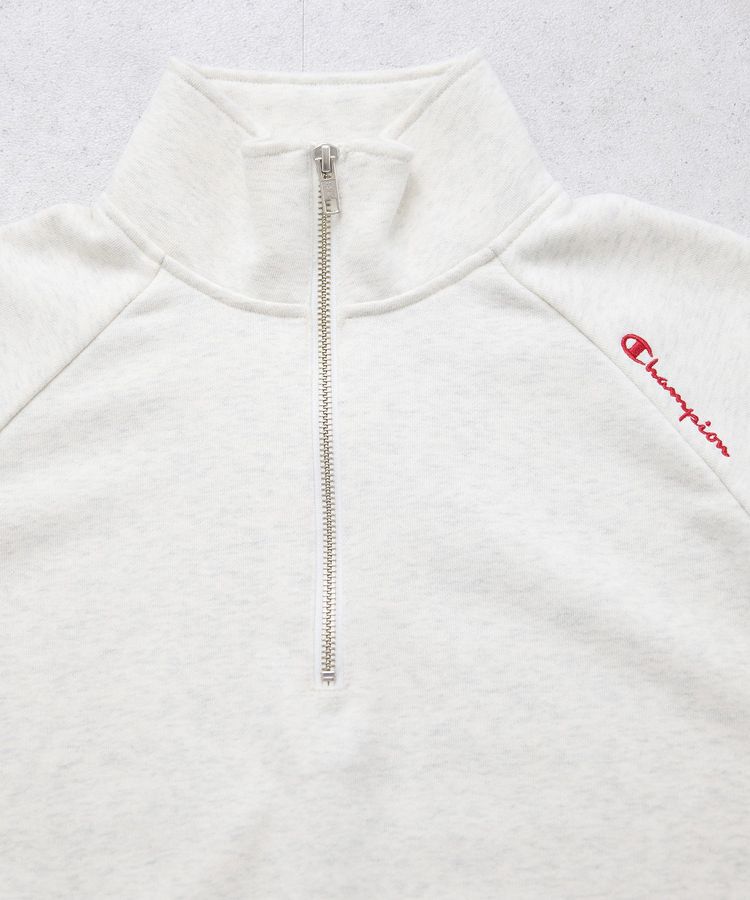 earth music&ecology「チャンピオン　emaeハーフジップ裏毛プルオーバー」|スウェット・ジャージ|