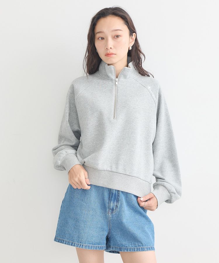 earth music&ecology「チャンピオン　emaeハーフジップ裏毛プルオーバー」|スウェット・ジャージ|