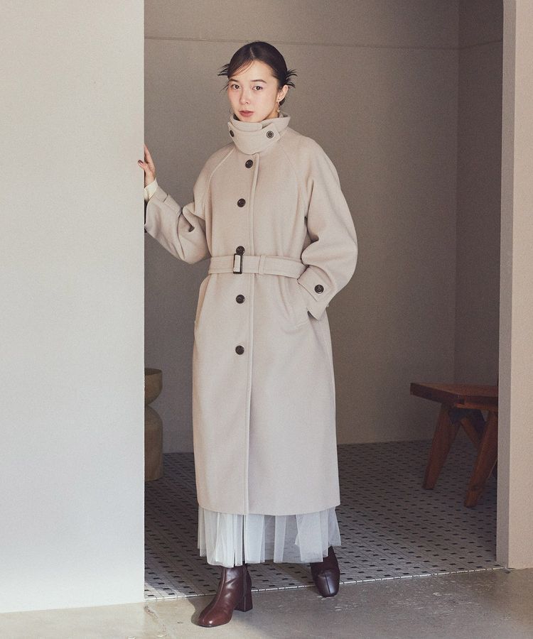 earth music&ecology「2WAYカラーロングコート」|その他|Beige