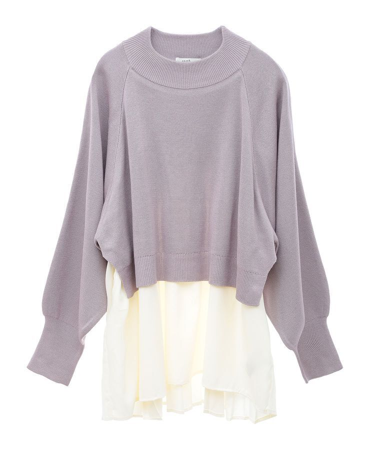 earth music&ecology「ドッキングプリーツニット」|ニット・セーター|