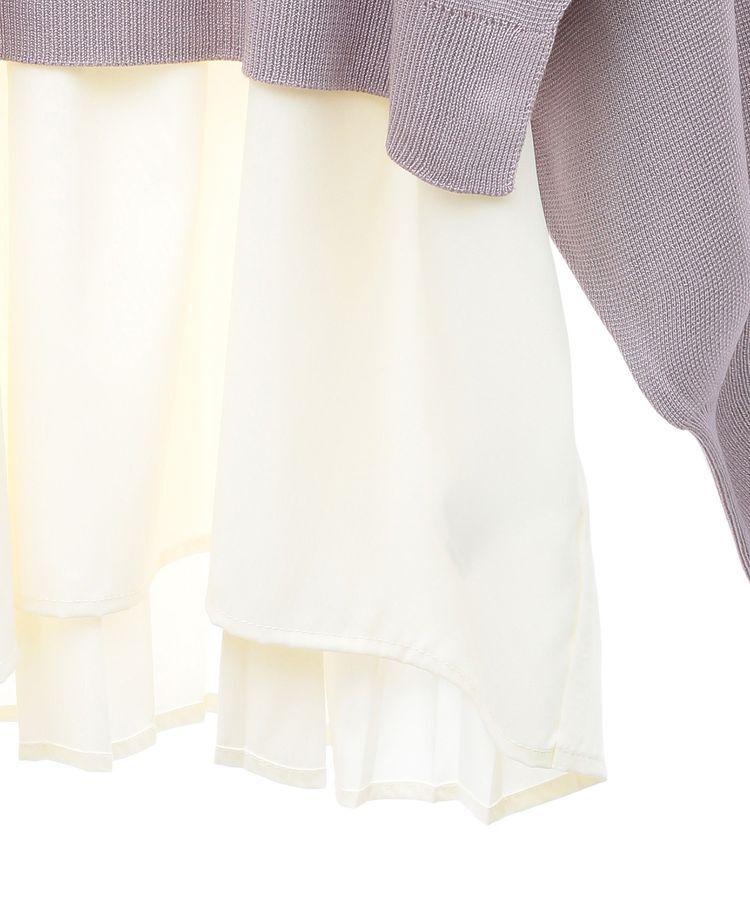 earth music&ecology「ドッキングプリーツニット」|ニット・セーター|