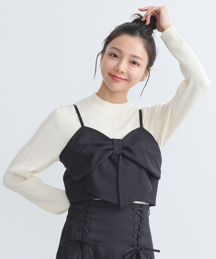 earth music&ecology「やわらかタッチハイネックリブニットプルオーバー」|ニット・セーター|