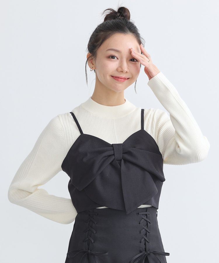 earth music&ecology「やわらかタッチハイネックリブニットプルオーバー」|ニット・セーター|