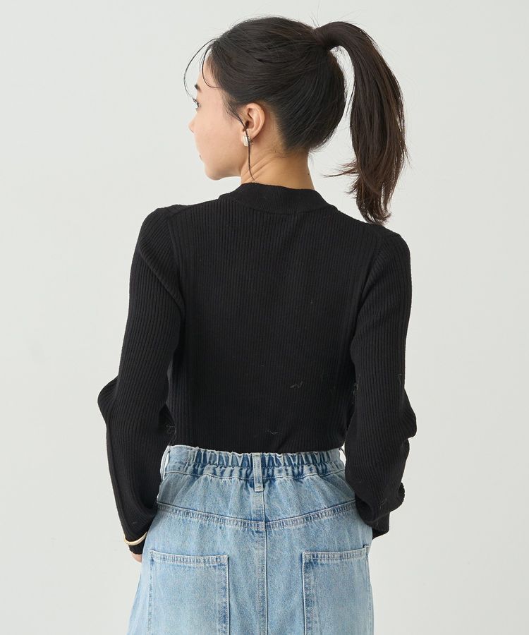 earth music&ecology「やわらかタッチハイネックリブニットプルオーバー」|ニット・セーター|