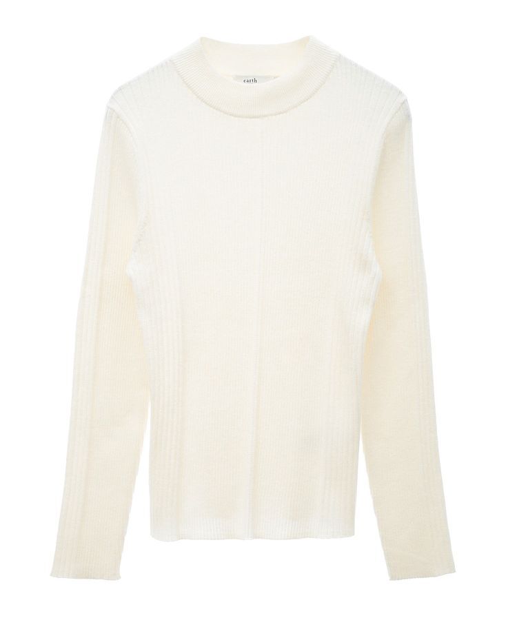 earth music&ecology「やわらかタッチハイネックリブニットプルオーバー」|ニット・セーター|