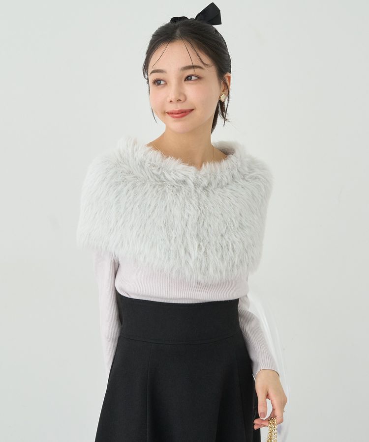 earth music&ecology「SET2点ケープ+リブニットプルオーバー」|ニット・セーター|