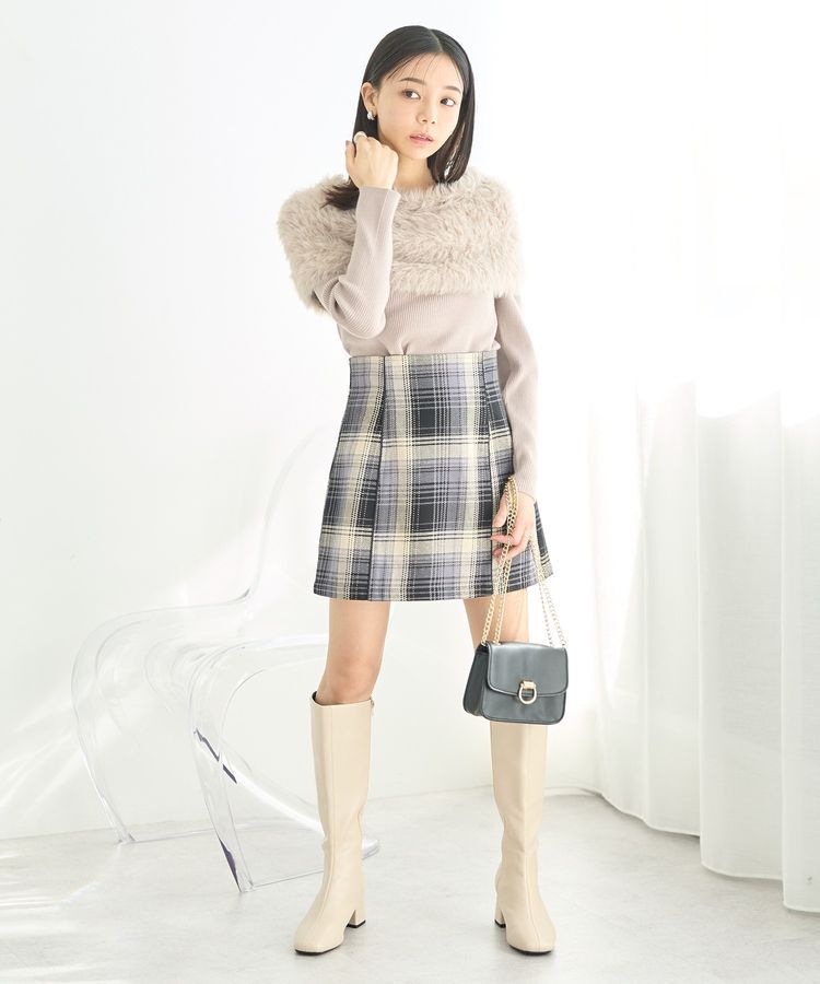 earth music&ecology「SET2点ケープ+リブニットプルオーバー」|ニット・セーター|