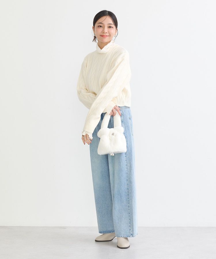 earth music&ecology「ケーブルニットプルオーバー」|ニット・セーター|