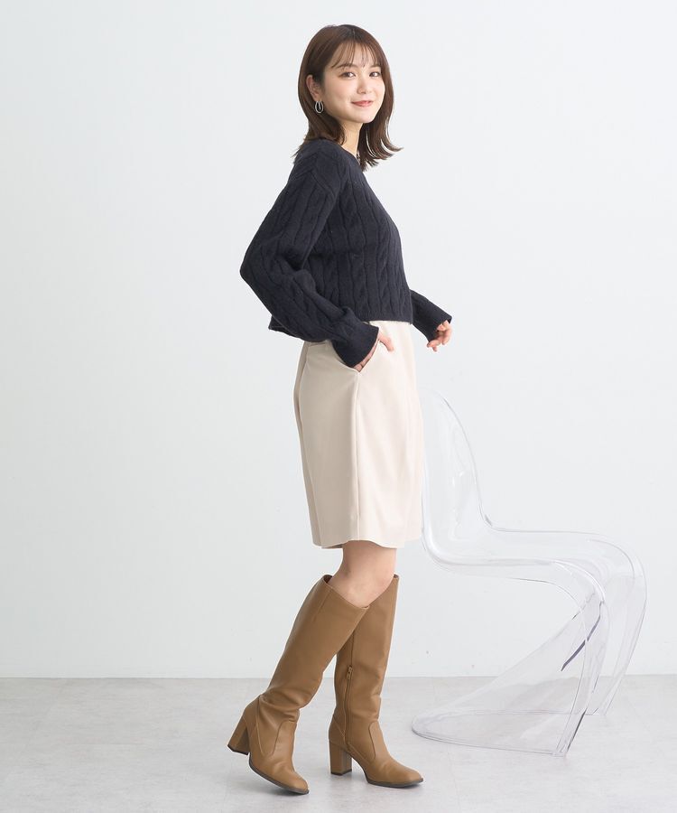 earth music&ecology「ケーブルニットプルオーバー」|ニット・セーター|