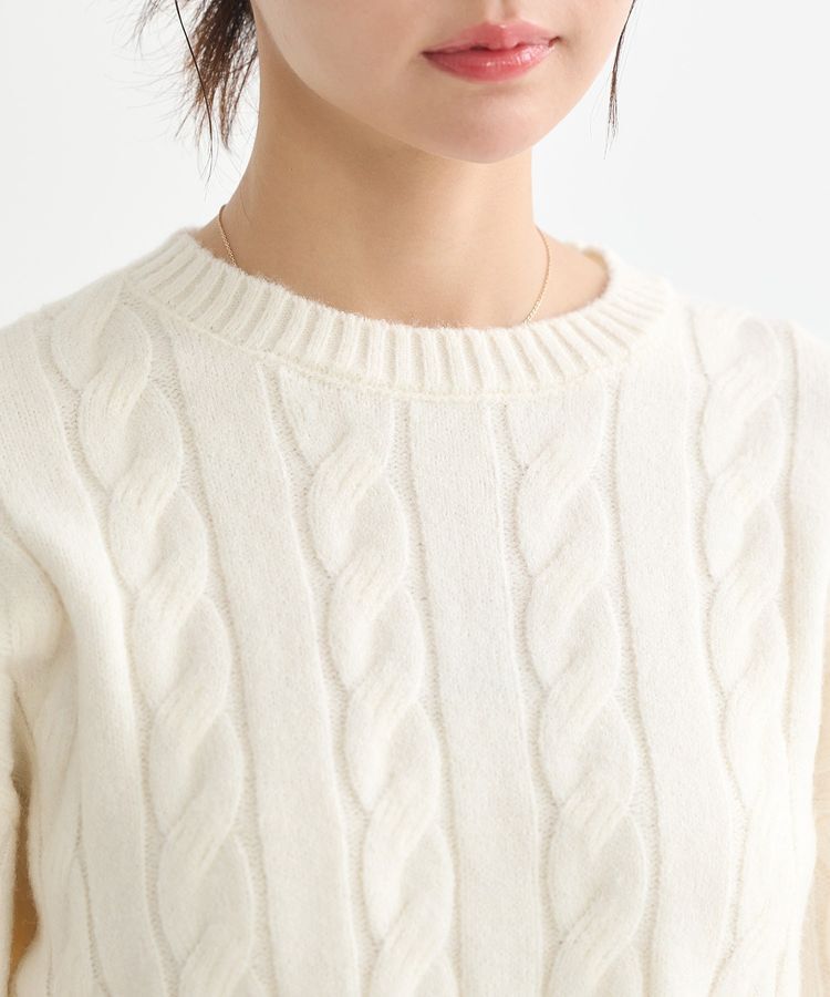 earth music&ecology「ケーブルニットプルオーバー」|ニット・セーター|