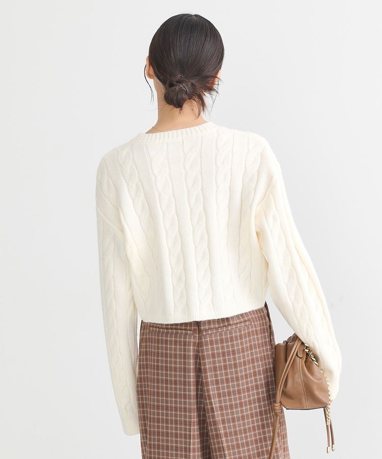 earth music&ecology「ケーブルニットプルオーバー」|ニット・セーター|