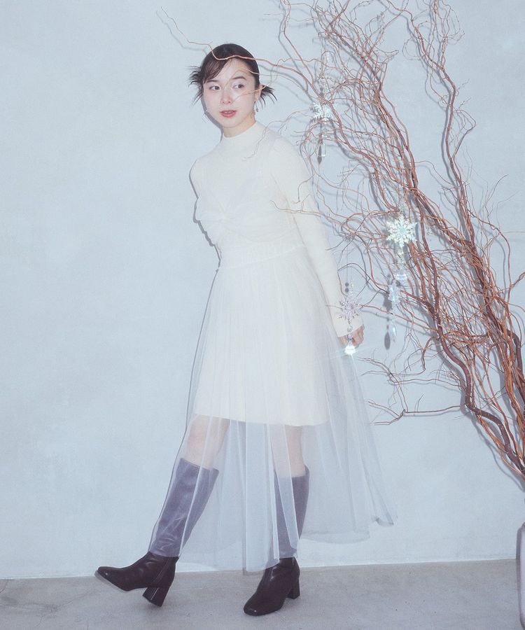 earth music&ecology「ニットミニワンピース」|ワンピース|