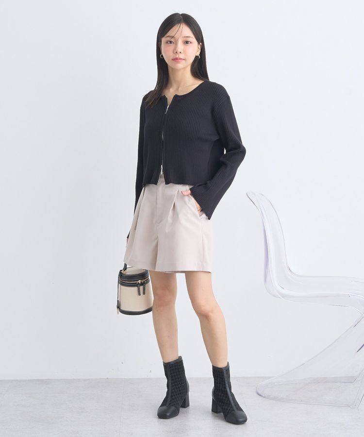 earth music&ecology「ダブルジップニットカーディガン」|カーディガン|