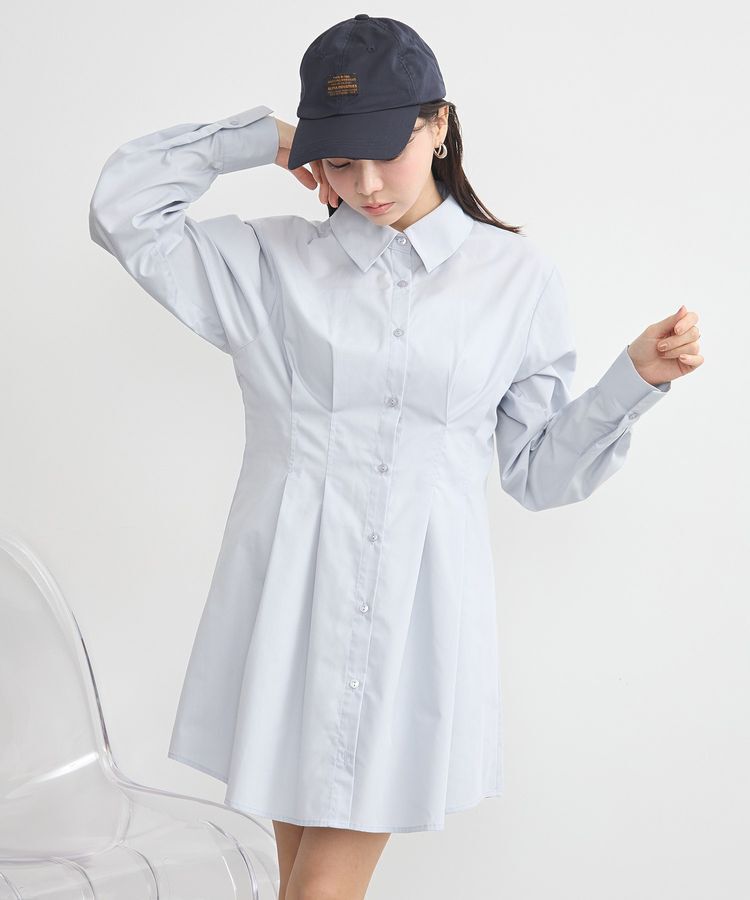 earth music&ecology「ウエストタックシャツミニワンピース」|ワンピース|