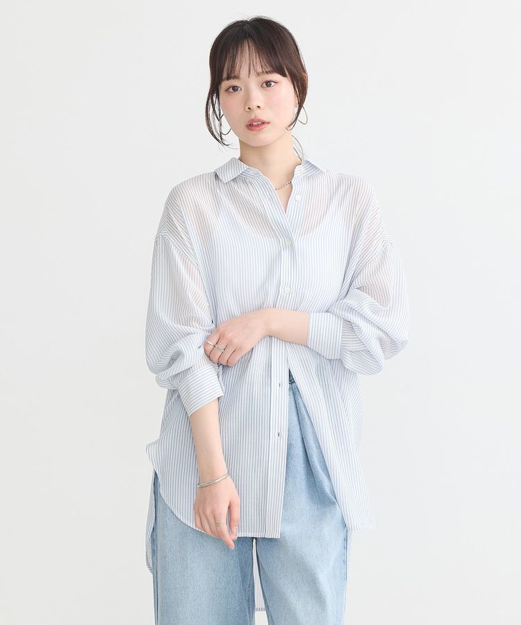 earth music&ecology「シアーシャツ」|シャツ・ブラウス|