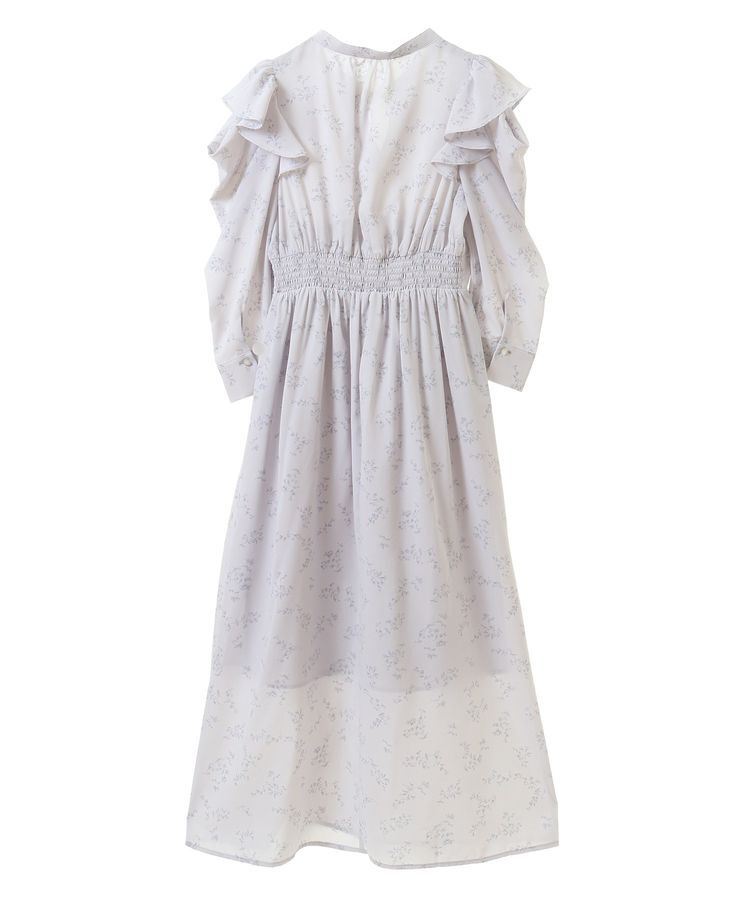 earth music&ecology「ラッフルショルダーフラワーワンピース」|ワンピース|