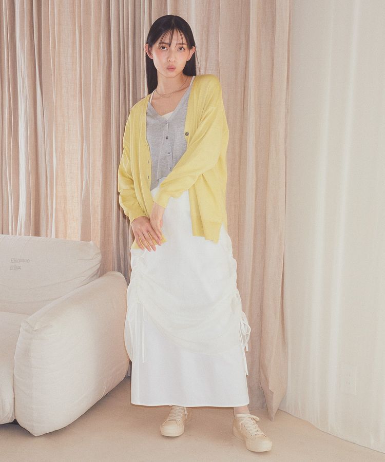 earth music&ecology「レイヤード風ニットカーディガン」|カーディガン|