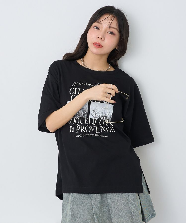 earth music&ecology「PhotoスリットT」|Tシャツ・カットソー|