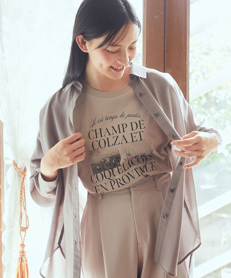 earth music&ecology「PhotoスリットT」|Tシャツ・カットソー|