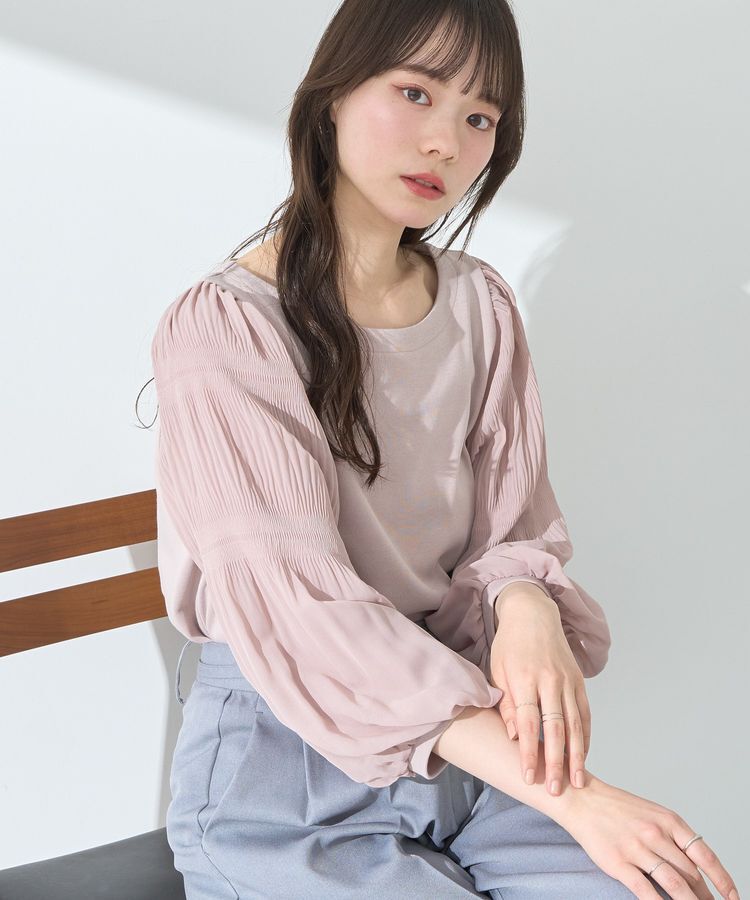 earth music&ecology「マジョリカプリーツプルオーバー」|Tシャツ・カットソー|