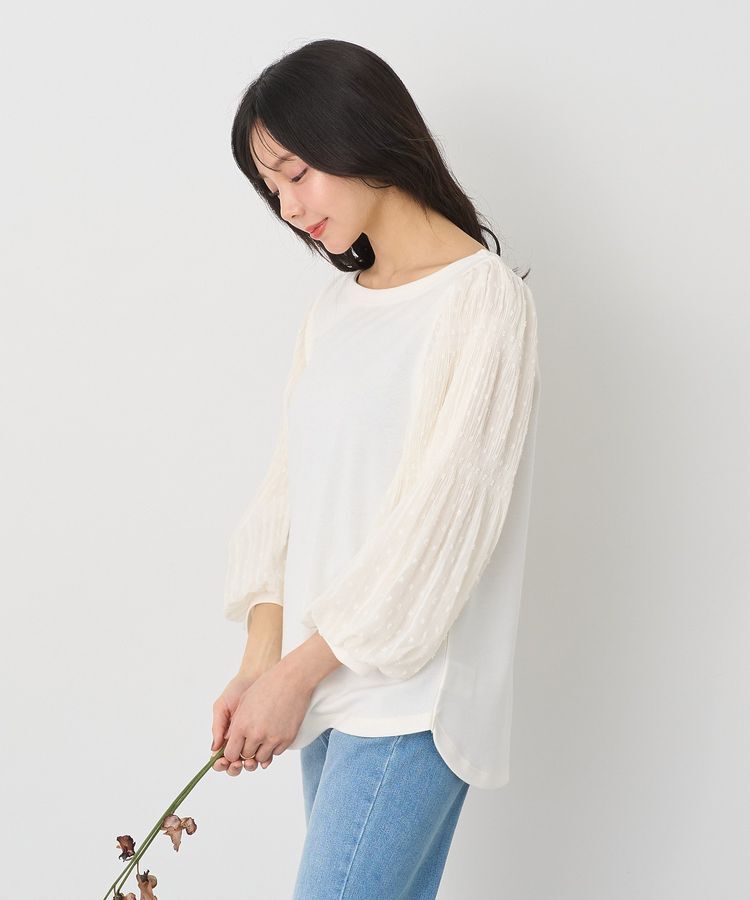 earth music&ecology「マジョリカプリーツプルオーバー」|Tシャツ・カットソー|