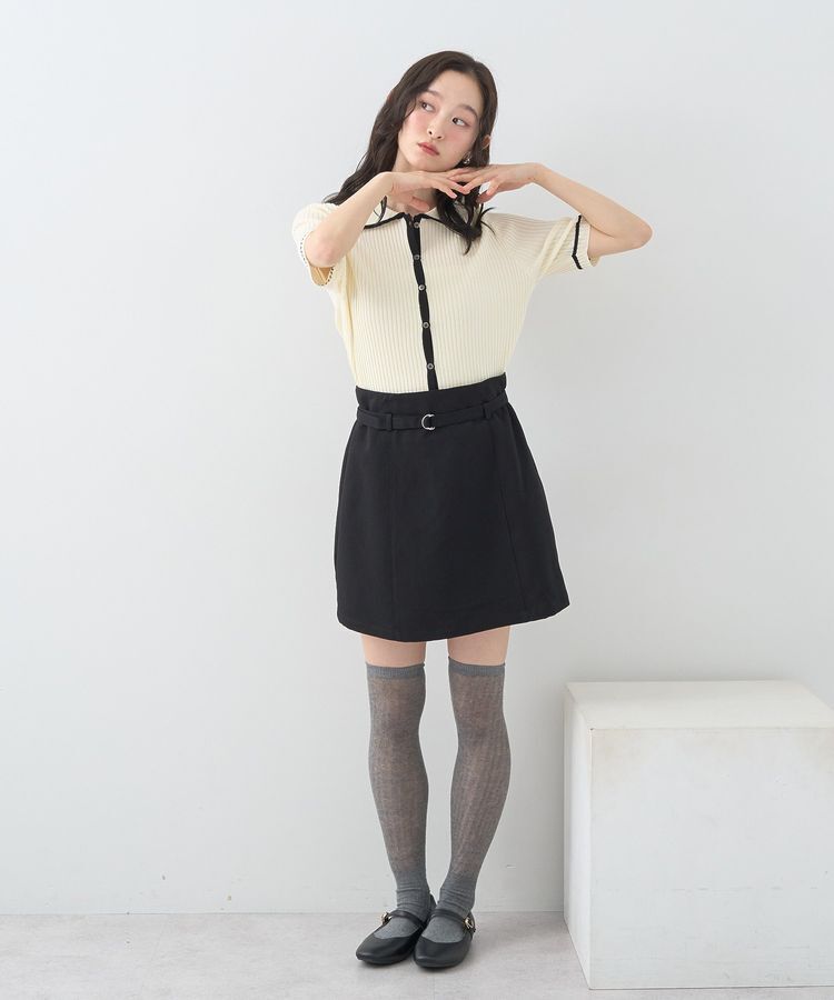 earth music&ecology「リブニットカーディガン」|カーディガン|