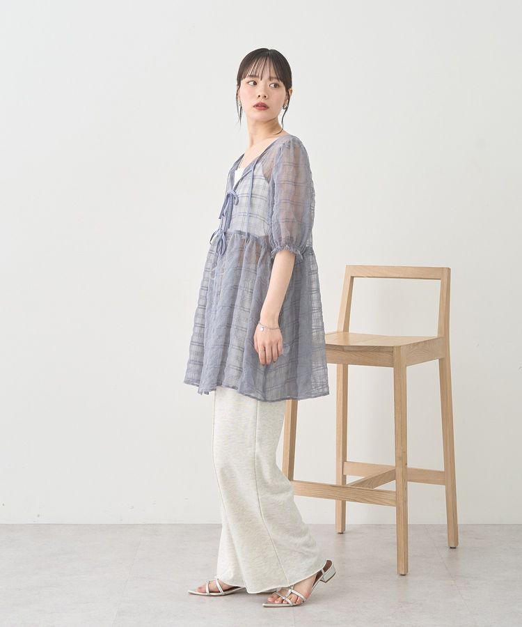 earth music&ecology「【WEB限定】シアーパフチュニック」|チュニック|