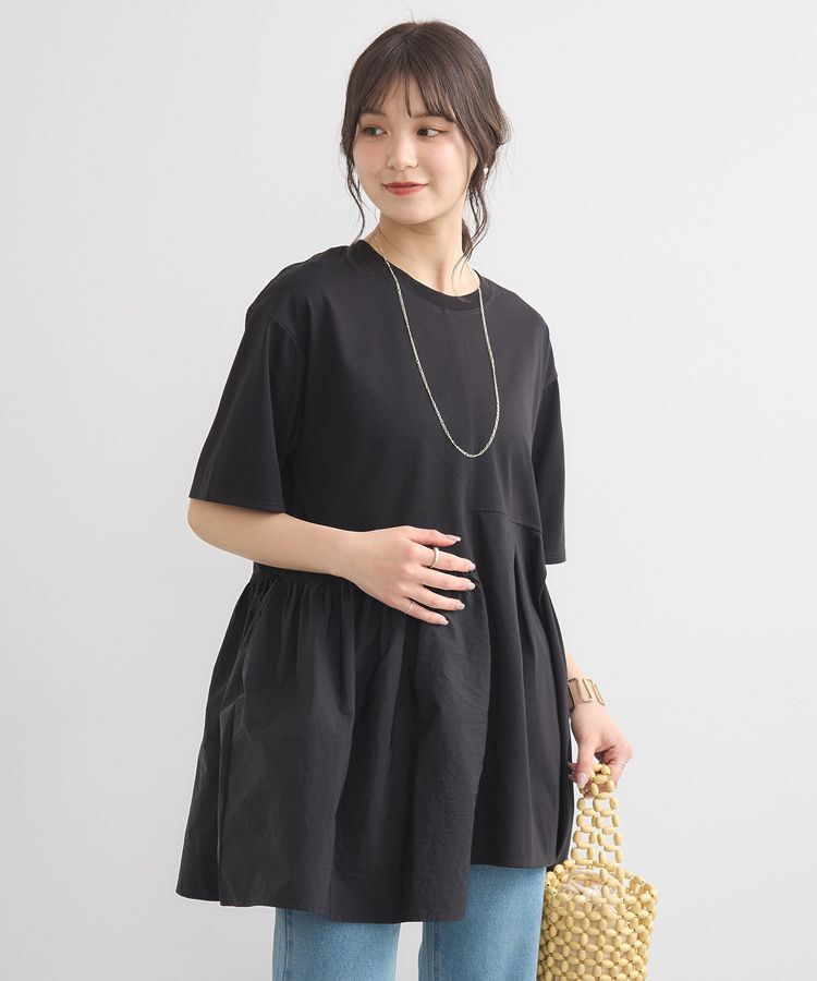 earth music&ecology「ドッキングヘムプルオーバー」|Tシャツ・カットソー|