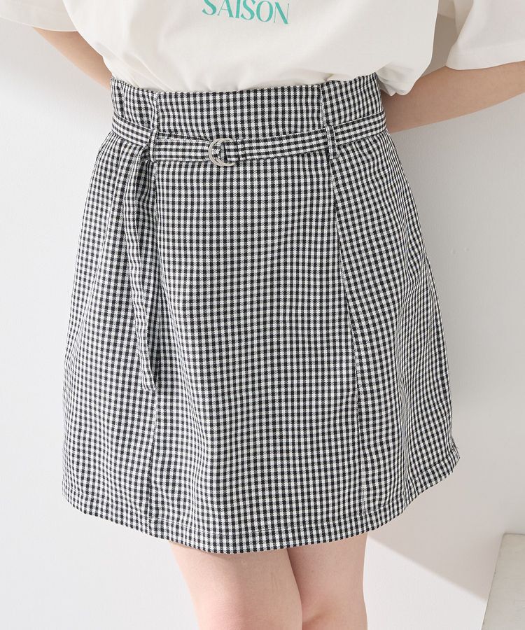 earth music&ecology「アソートベルト付きミニスカート」|スカート|