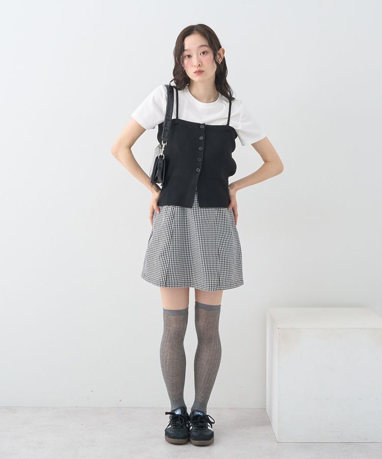 earth music&ecology「アソートベルト付きミニスカート」|スカート|