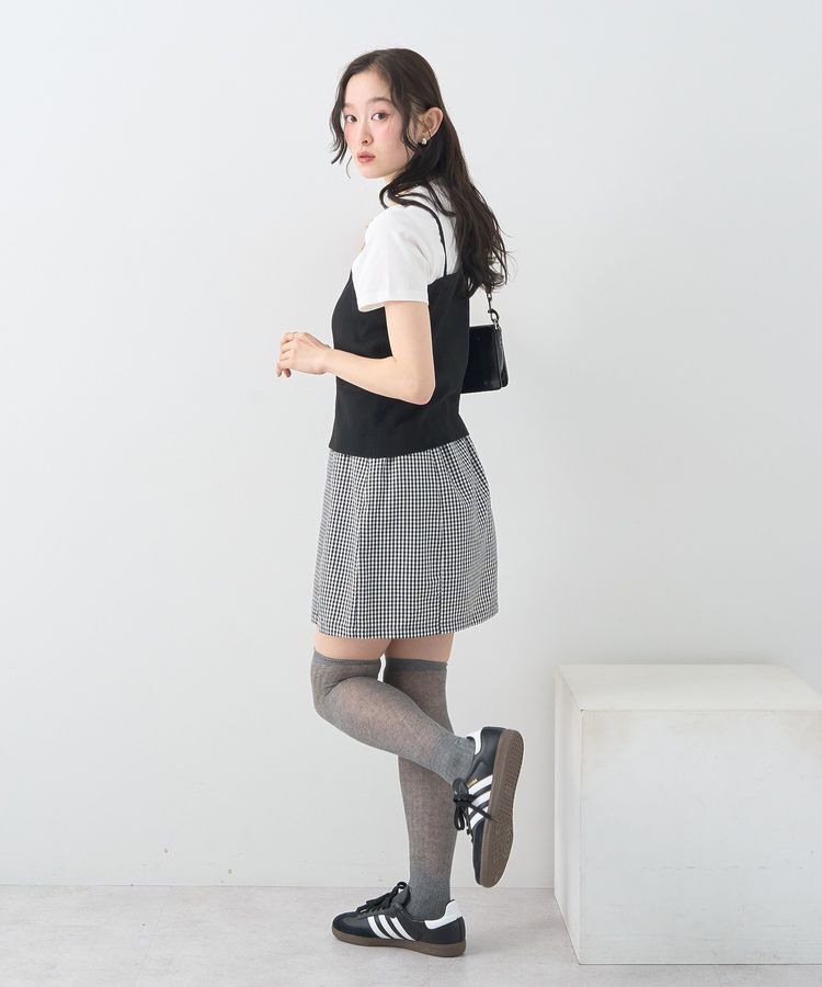 earth music&ecology「アソートベルト付きミニスカート」|スカート|