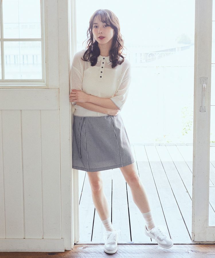 earth music&ecology「アソートベルト付きミニスカート」|スカート|