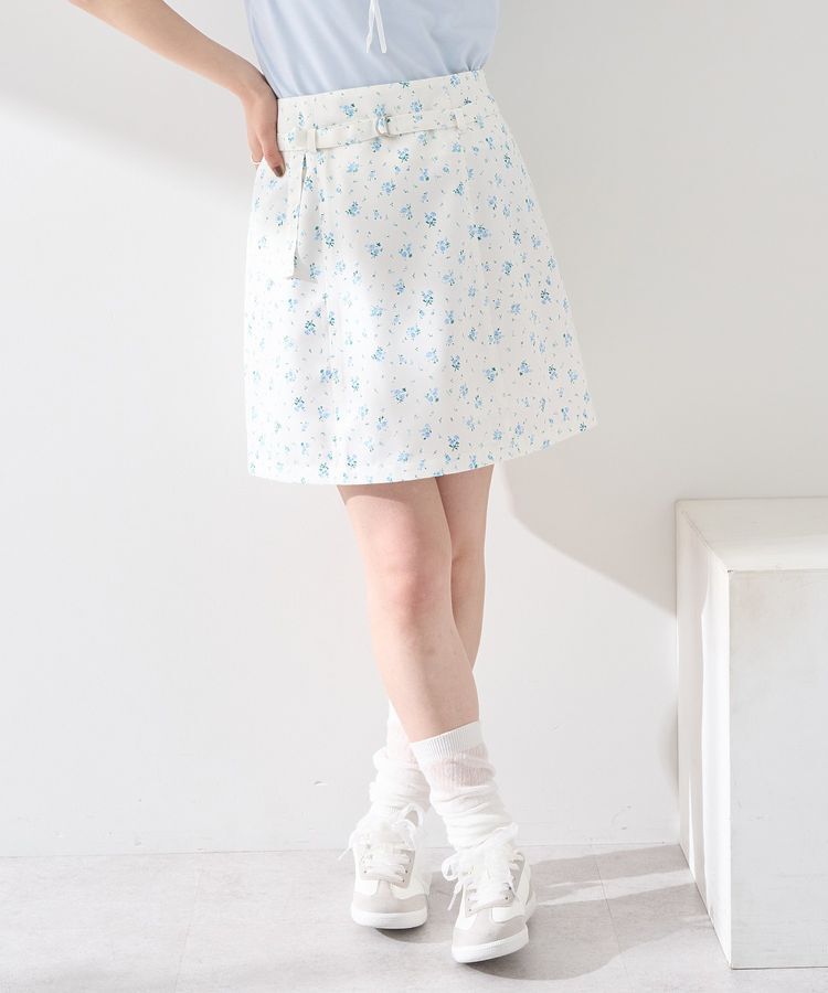 earth music&ecology「アソートベルト付きミニスカート」|スカート|