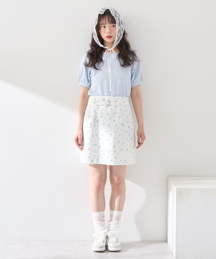 earth music&ecology「アソートベルト付きミニスカート」|スカート|