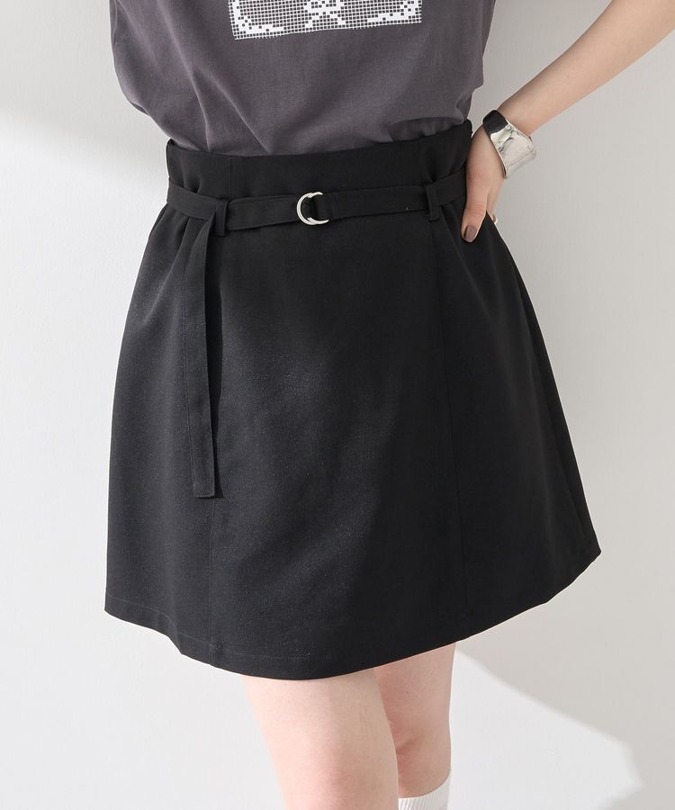earth music&ecology「アソートベルト付きミニスカート」|スカート|