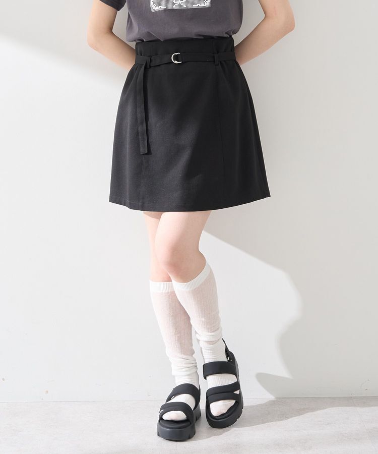 earth music&ecology「アソートベルト付きミニスカート」|スカート|