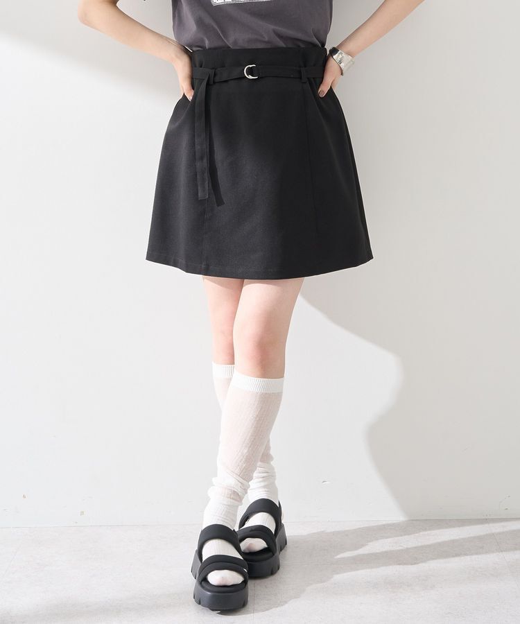 earth music&ecology「アソートベルト付きミニスカート」|スカート|