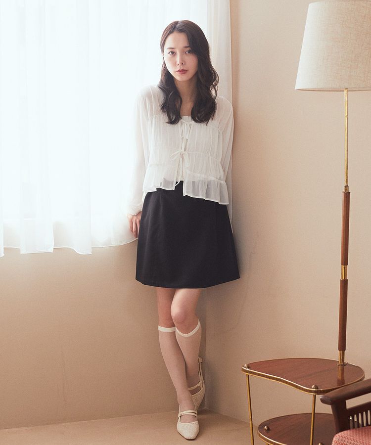 earth music&ecology「アソートベルト付きミニスカート」|スカート|