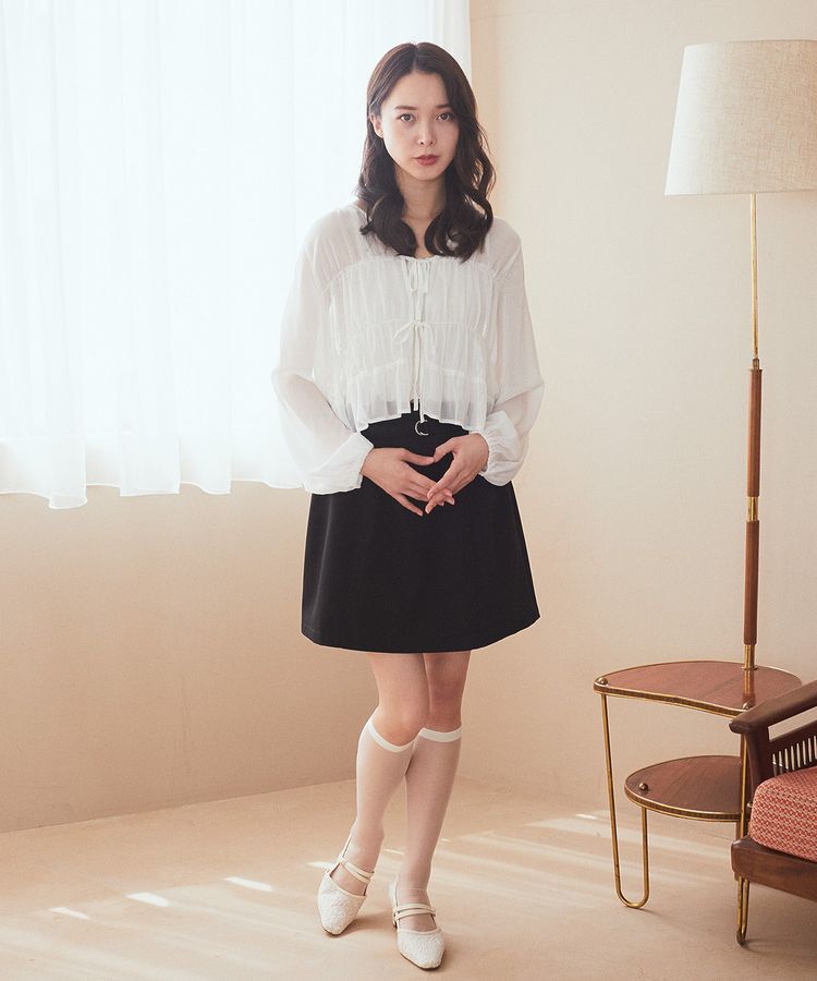 earth music&ecology「アソートベルト付きミニスカート」|スカート|