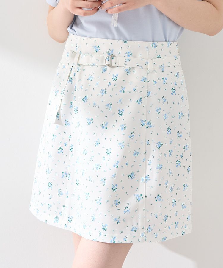 earth music&ecology「アソートベルト付きミニスカート」|スカート|フラワー