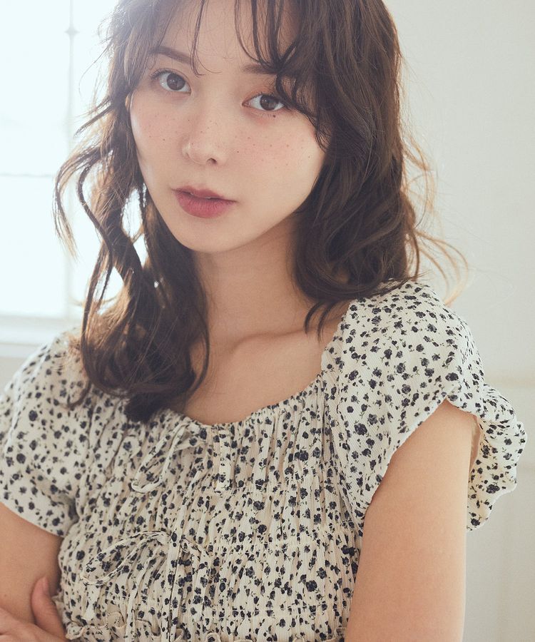 earth music&ecology「フレンチバルーンフリルブラウス」|シャツ・ブラウス|