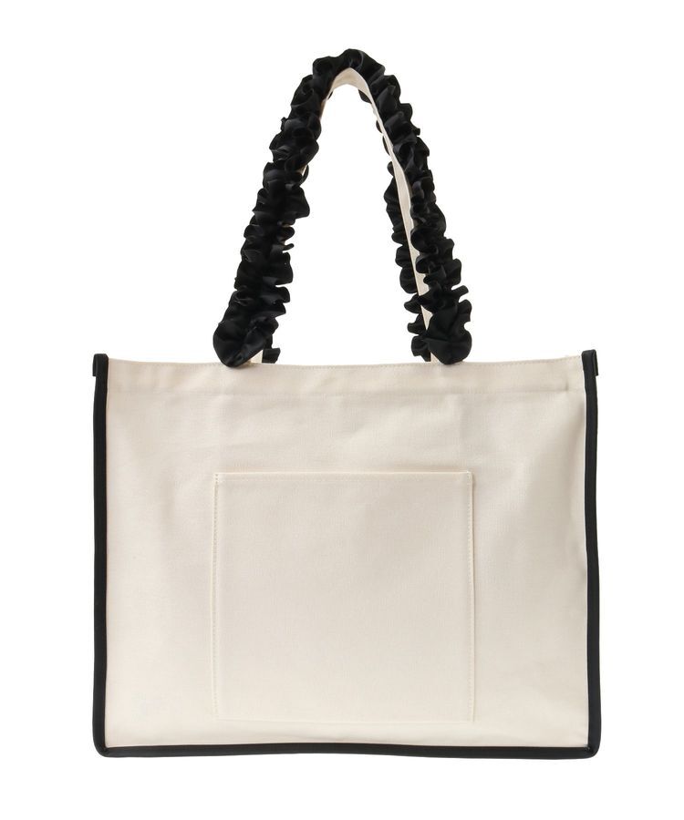 Maison de FLEUR「フリルハンドル帆布キャリーオンバッグ」|トートバッグ|